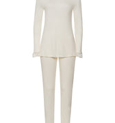 Claire Tencel™ And Cotton Pajama Set | Misty White 74769-2123